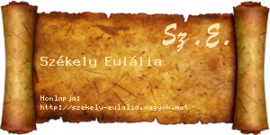 Székely Eulália névjegykártya